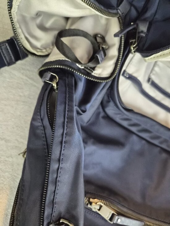 Tumi Voyageur Carson Laptop Travel Backpack Bag Navy with Gunmetal Grey Hardware main image 16